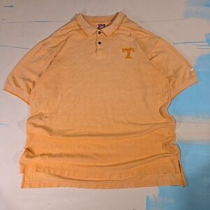 VTG Nike Team XXL Polo Tennessee Vols Orange Swoosh Embroider 90s Single‎ Stitch